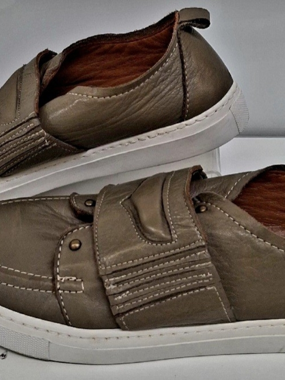 ✨ BUENO Genuine Leather Artisan Slip-On Sneakers ✨